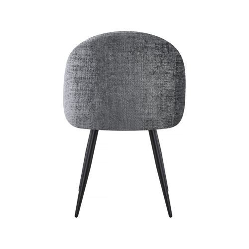 Lot De 2 Chaises En Tissu "samuel" - 53 X 51 X 82 Cm - Gris