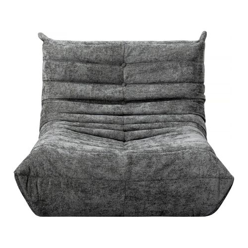 Chauffeuse En Tissu Texturé "velasca" - 95 X 100 X 75 Cm - Gris