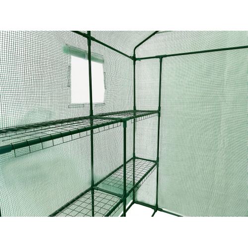 Serre Tomates De Jardin Avec Étagères "lys" - 2.04 M² - 130g - Vert