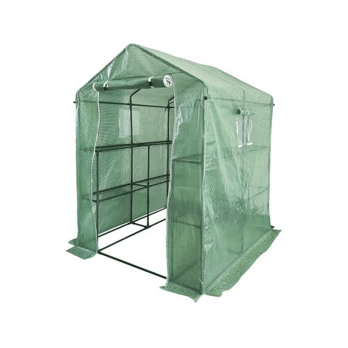 Serre Tomates De Jardin Avec Étagères "lys" - 2.04 M² - 130g - Vert