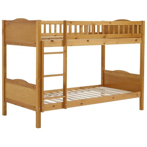 Lit Superposé En Bois "gabriel" - 90 X 190 Cm - Marron