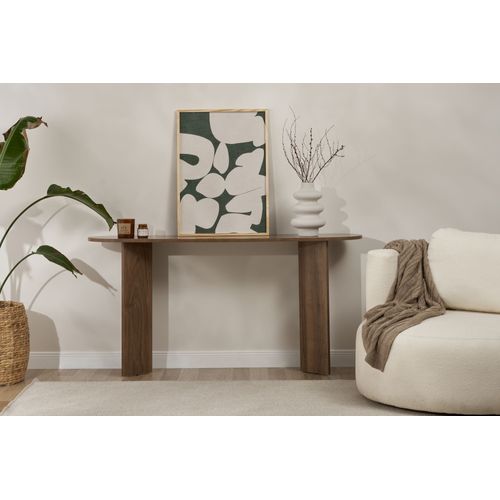 Console En Bois "sira" - 150 X 35 X 75 Cm - Noyer