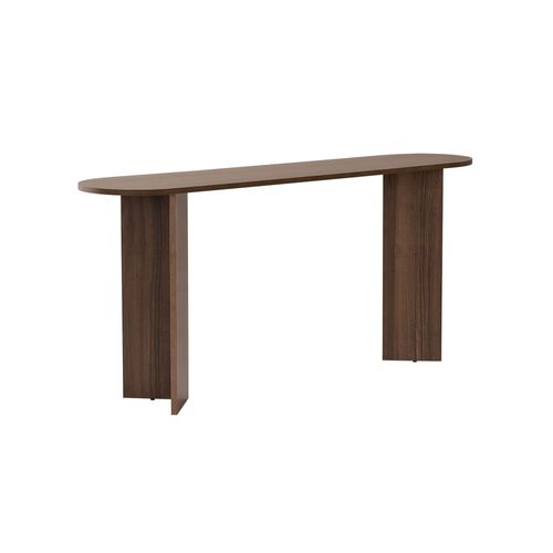 Console En Bois "sira" - 150 X 35 X 75 Cm - Noyer