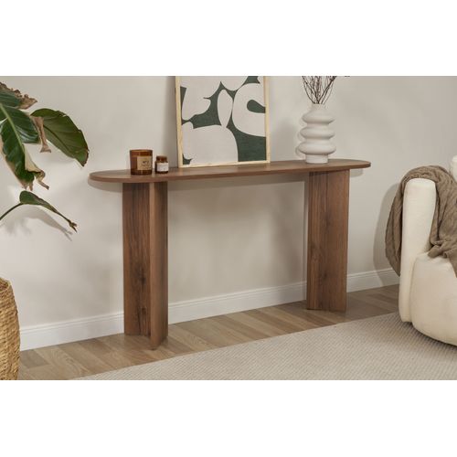 Table Console En Bois "sira" - 35 X 150 X 75 Cm - Noyer