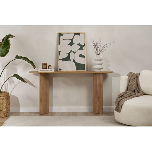 Console En Bois "sira" - 150 X 35 X 75 Cm - Chêne