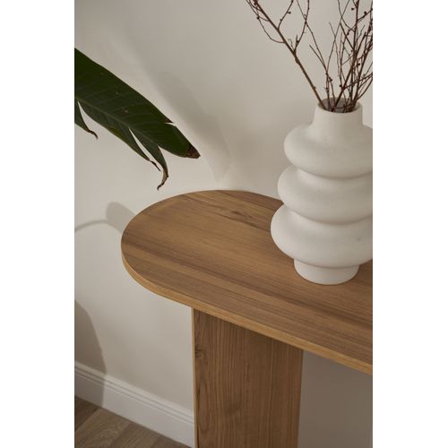 Console En Bois "sira" - 150 X 35 X 75 Cm - Chêne