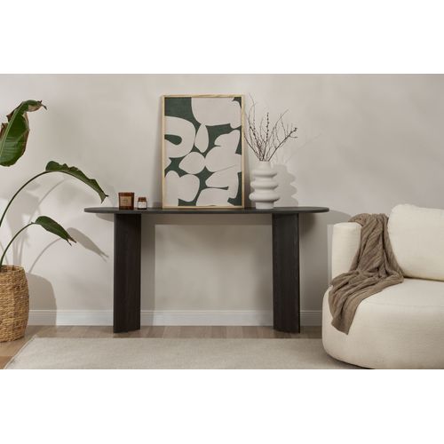 Table Console En Bois "sira" - 35 X 150 X 75 Cm - Lumière Noire