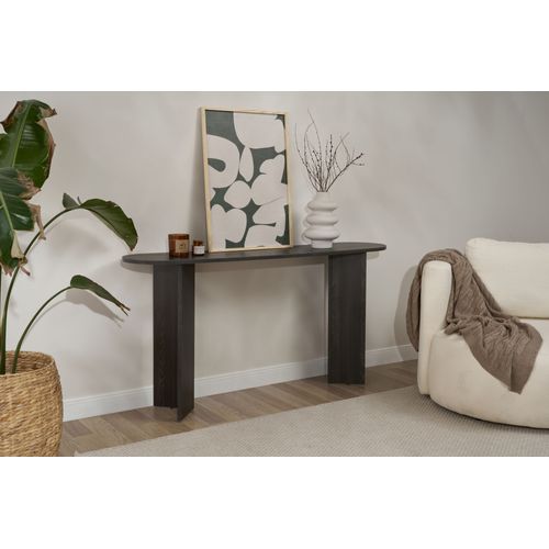 Table Console En Bois "sira" - 35 X 150 X 75 Cm - Lumière Noire