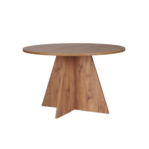Table à Manger En Bois "virella" - 120 X 120 X 75 Cm - Pin Atlantique