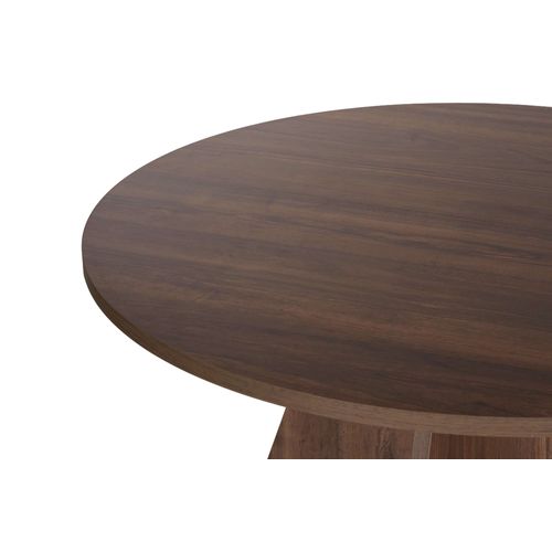 Table à Manger En Bois "virella" - 120 X 120 X 75 Cm - Noyer