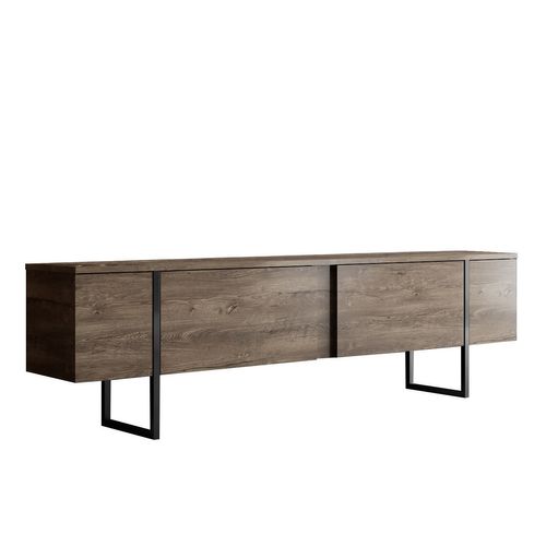 Meuble TV En Bois "luxe" - 180 X 30 X 50 Cm - Noyernoir