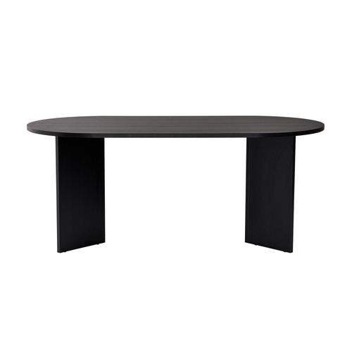 Table à Manger En Bois "sablin" - 180 X 89 X 75 Cm - Bois Noir