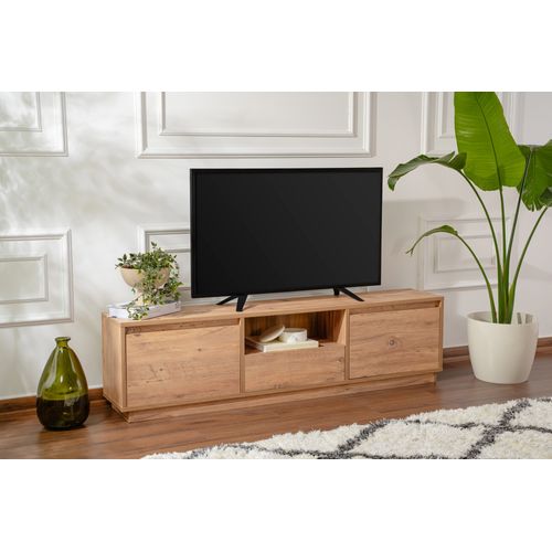 Meuble TV En Bois "vanguard" - 160 X 29 X 42 Cm - Pin Atlantique
