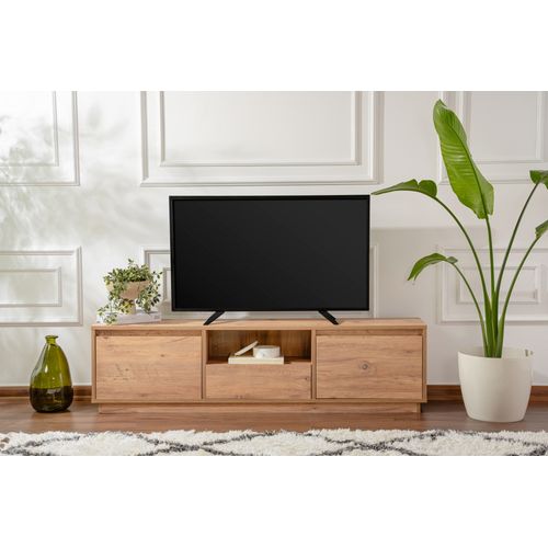 Meuble TV En Bois "vanguard" - 160 X 29 X 42 Cm - Pin Atlantique