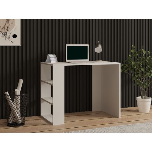 Bureau En Bois "cool" - 90 X 50 X 70 Cm - Blanc