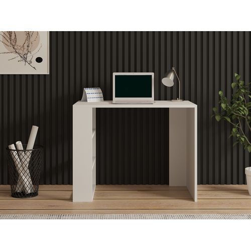 Bureau En Bois "cool" - 90 X 50 X 70 Cm - Blanc