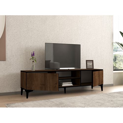 Meuble TV En Bois "erem" - 180 X 40 X 45 Cm - Noyernoir
