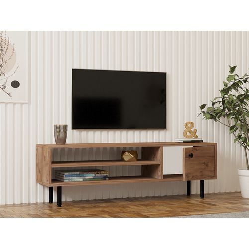 Meuble TV En Bois "avila" - 120 X 30 X 38 Cm - Pin Atlantique
