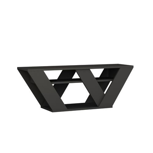 Meuble TV En Bois "pipralla" - 110 X 30 X 40 Cm - Anthracite