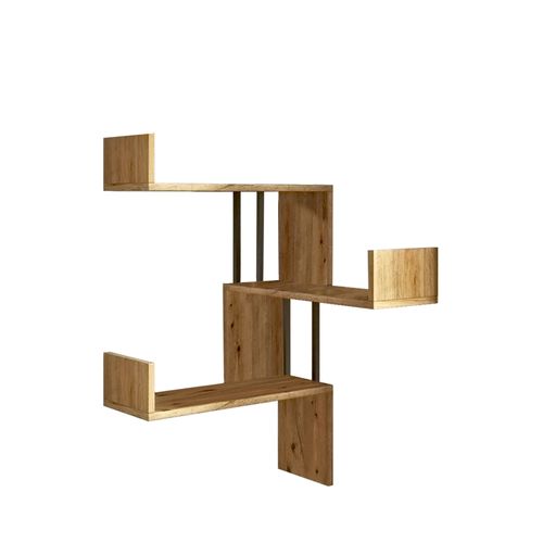 Étagère Murale En Bois "vg17" - 60 X 60 X 109 Cm - Pin Atlantique