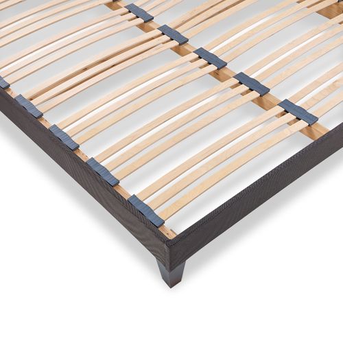 Sommier à Lattes En Bois Kit15 2x120x220 Cm Coloris Gris Livré En Kit