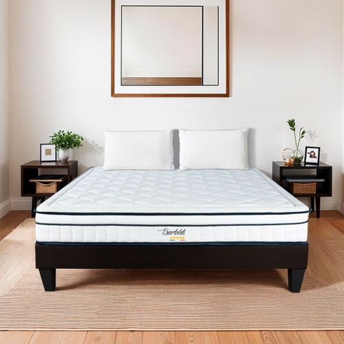 Ensemble Bartoldi 180x200 Cm Matelas Ressorts + Sommier Bois