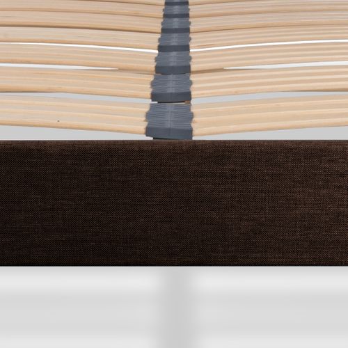 Sommier à Lattes En Bois Lumière 90x190 Cm Coloris Marron Livré En Kit