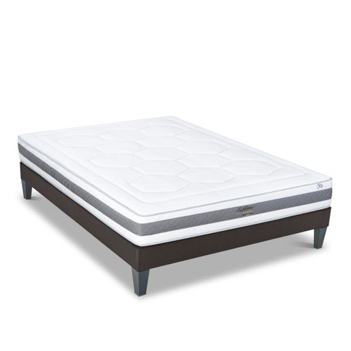 Ensemble Sublime 90x200 Cm Matelas Mousse + Sommier Bois