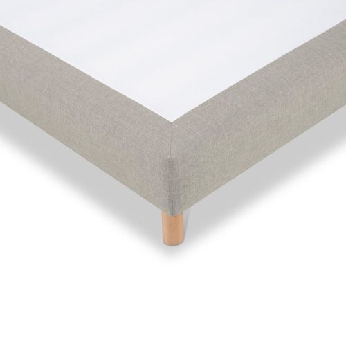 Sommier Tapissier Sisal 90x190 Cm Ep. 18 Cm Beige (pieds Inclus)