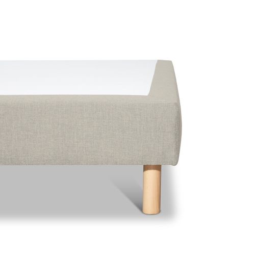 Sommier Tapissier Sisal 140x190 Cm Ep. 18 Cm Beige (pieds Inclus)