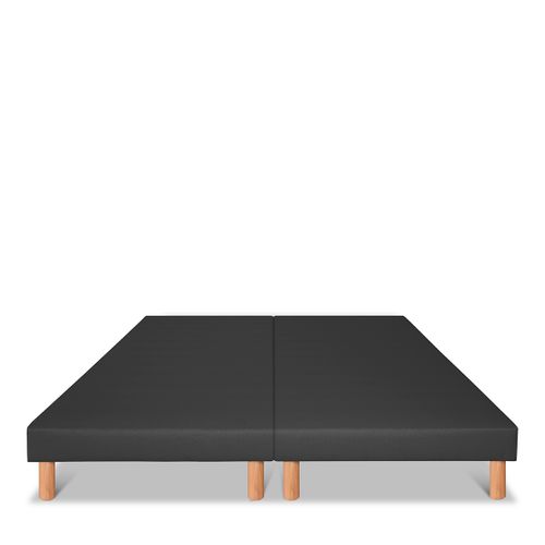 Jeu De 2 Sommiers Tapissiers Capucine 2x70x190 Ep. 13 Cm Gris (pieds Inclus)