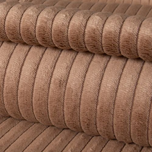 Lot De 2 Coussins Velours Côtelé Malo 40x40cm Coloris Marron
