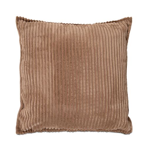 Lot De 6 Coussins Velours Côtelé Malo 40x40cm Coloris Marron