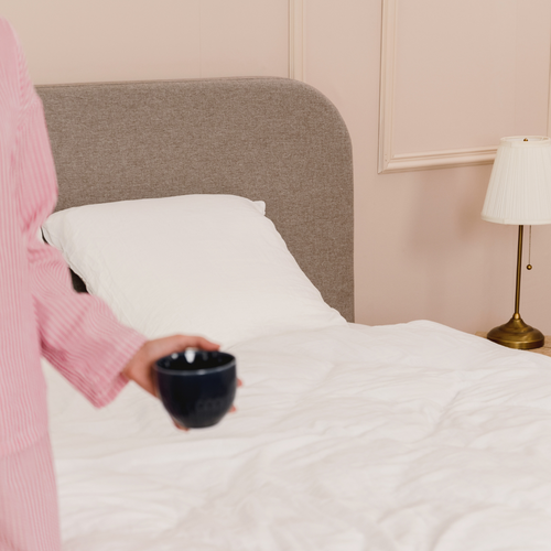 Lit Coffre Nova Tissu Gris 180x200cm