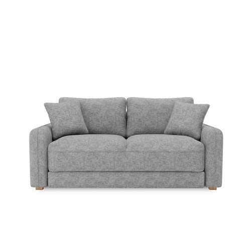 Canapé 3 Places Convertible Housse Texturée Milo Gris