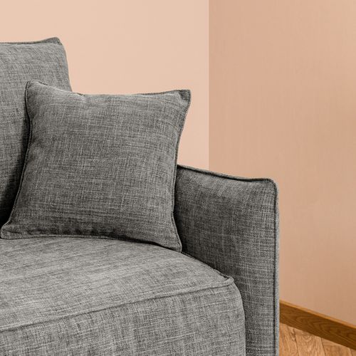 Canapé Lit Convertible 3 Places Déhoussable Gris Neo