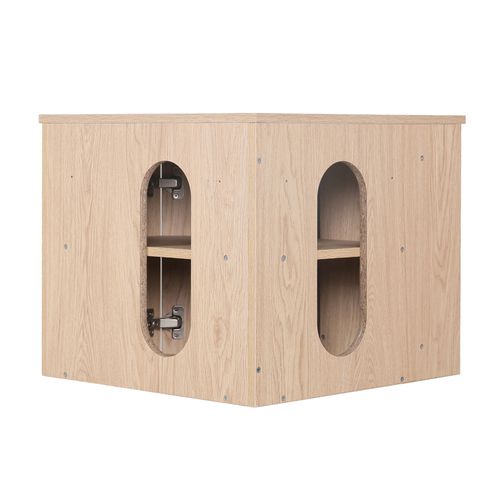 Ensemble Meuble Sous Vasque D'angle Sorrento + Vasque Blanche