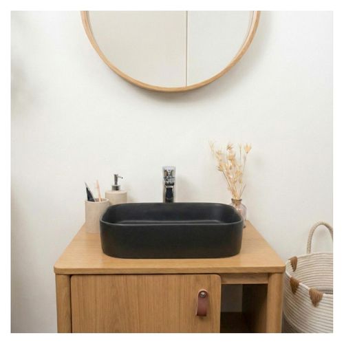 Vasque à Poser Rectangle Naya En Céramique 45x38cm