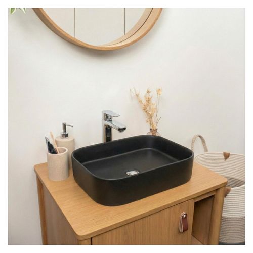 Vasque à Poser Rectangle Naya En Céramique 45x38cm