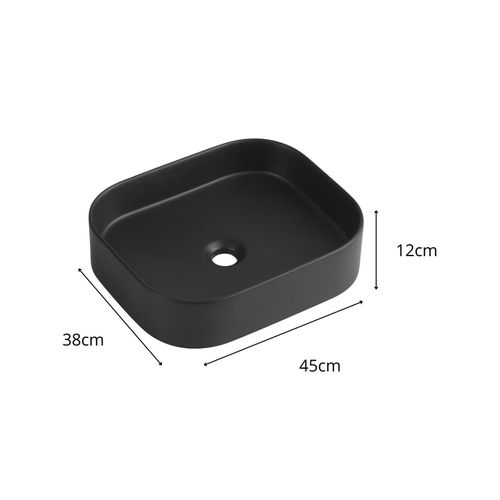 Vasque à Poser Rectangle Naya En Céramique 45x38cm