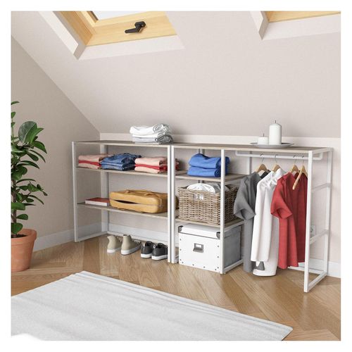 Lot De 2 Portants Vêtements Sous Combles Kadra Modulables 200x85cm