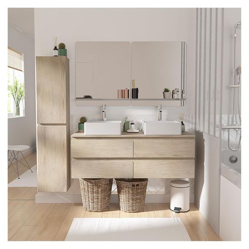 Ensemble Sorrento Double Vasque Suspendu 120cm