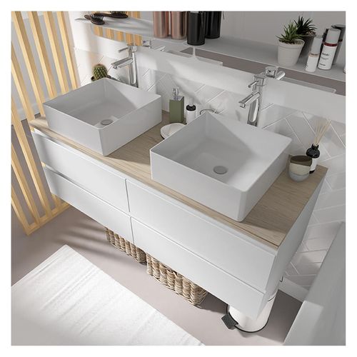 Ensemble Sorrento Double Vasque Suspendu 120cm