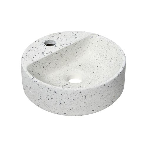 Vasque Lave-mains Izia à Suspendre Ronde En Terrazzo 30cm