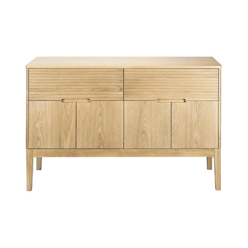 Meuble Double-vasque 120 Cm En Chêne Naturel Alaska