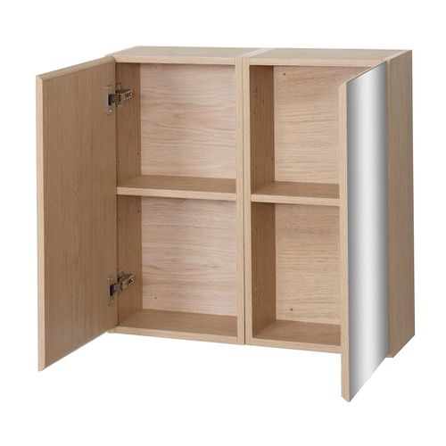 Armoire De Toilette 60cm Double Porte Avec Miroir Will