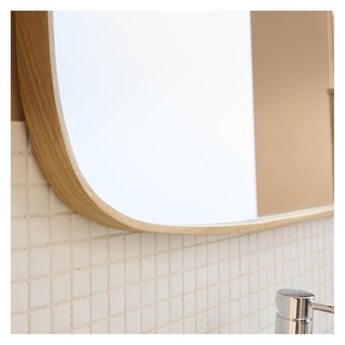 Miroir Rectangulaire Chêne Floki 50x140