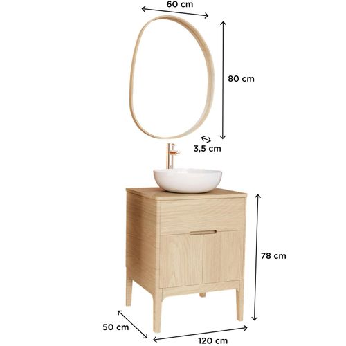 Meuble Vasque Robinet Et Miroir Alaska