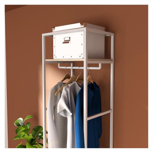 Lot De 2 Portants Vêtements June En Bois Et Métal 120x200cm