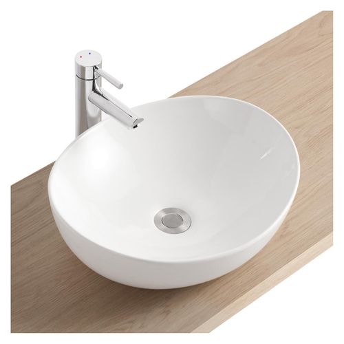 Vasque à Poser Ovale En Céramique 42x37cm Anna